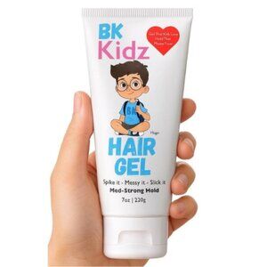 BK Kidz Boys Hair Gel - 7oz Strong Hold Styling Gel for Toddlers - Alcohol Free